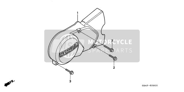 Honda C50 1993 Left Crankcase Cover for a 1993 Honda C50